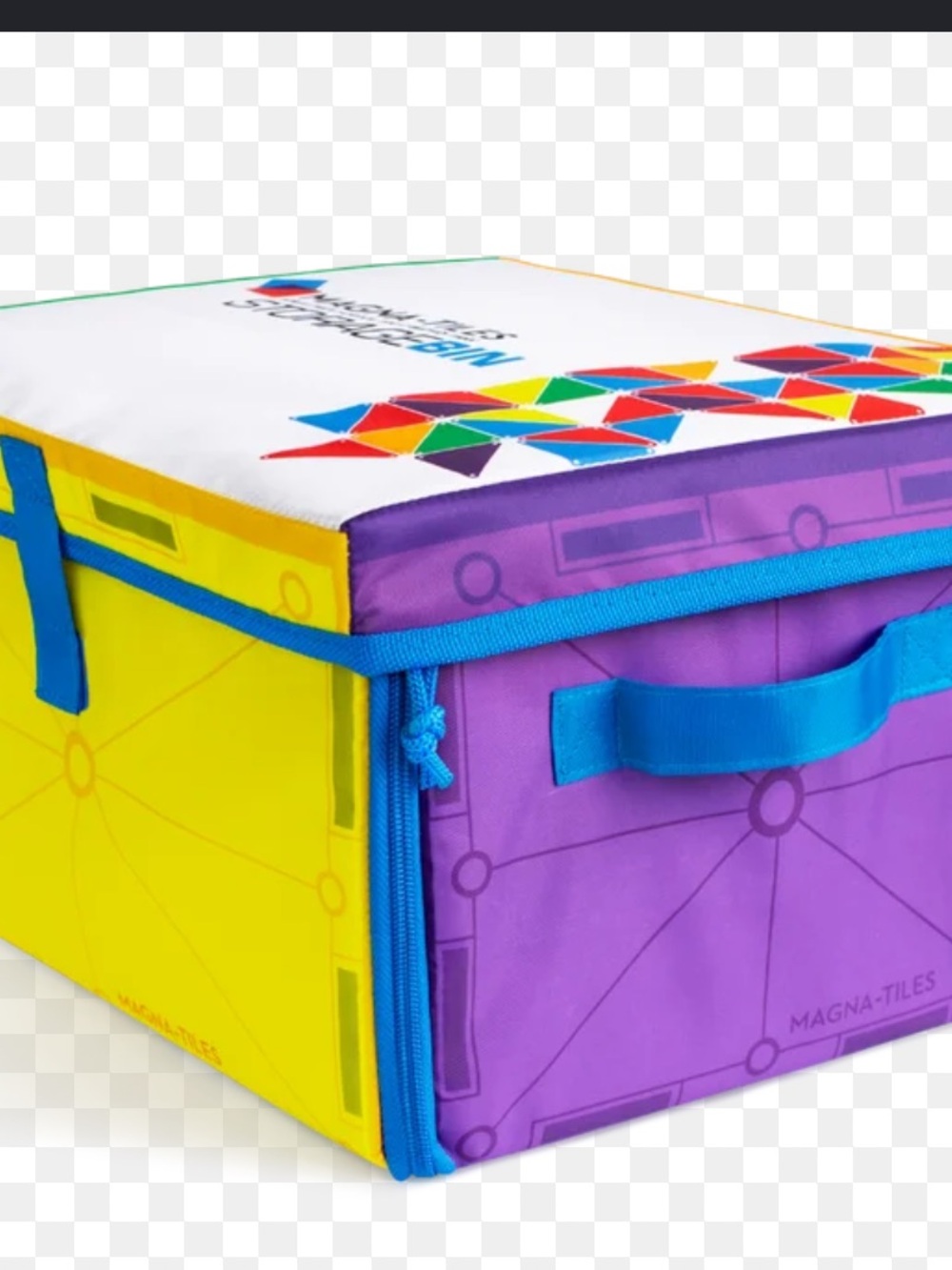 Magnatile storage bin